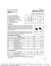 PB-IRLU2705 datasheet pdf International Rectifier