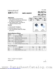 PB-IRLR3714 datasheet pdf International Rectifier