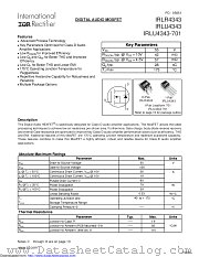 PB-IRLR4343 datasheet pdf International Rectifier