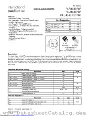 IRLU4343PBF datasheet pdf International Rectifier