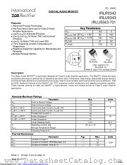PB-IRLR9343 datasheet pdf International Rectifier
