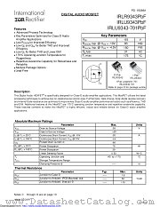 IRLR9343TRRPBF datasheet pdf International Rectifier