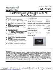 IRMCK201SAMP datasheet pdf International Rectifier