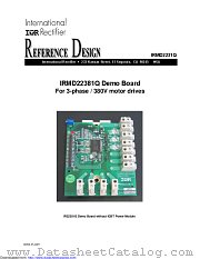 IRMD22381Q datasheet pdf International Rectifier