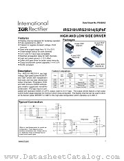 IRS21814 datasheet pdf International Rectifier