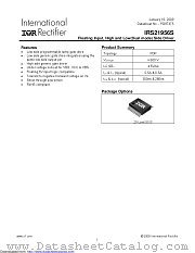 IRS21956STRPBF datasheet pdf International Rectifier