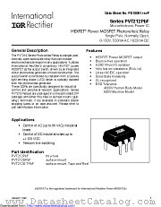 PVT212PBF datasheet pdf International Rectifier