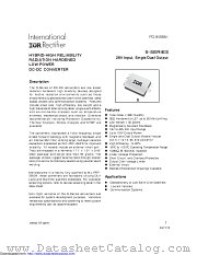 S2815D datasheet pdf International Rectifier