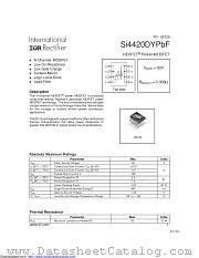 SI4420DYTRPBF datasheet pdf International Rectifier