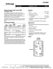 CA-3083 datasheet pdf Intersil