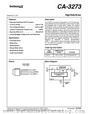 CA-3273 datasheet pdf Intersil