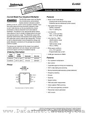 EL4083 datasheet pdf Intersil