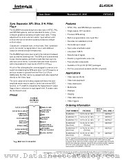 EL4583A datasheet pdf Intersil