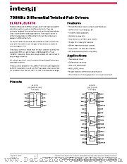 EL5178 datasheet pdf Intersil