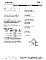 EL5211A datasheet pdf Intersil
