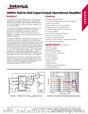 EL5211T datasheet pdf Intersil