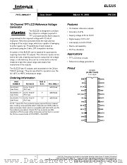 EL5225 datasheet pdf Intersil