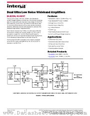 EL5237 datasheet pdf Intersil