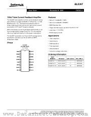 EL5367 datasheet pdf Intersil