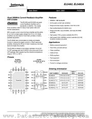 EL5493A datasheet pdf Intersil