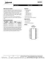 EL5623 datasheet pdf Intersil
