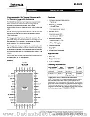 EL5625 datasheet pdf Intersil