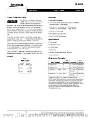 EL6204 datasheet pdf Intersil