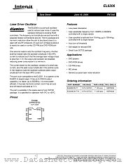 EL6206 datasheet pdf Intersil