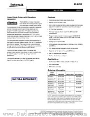 EL6293 datasheet pdf Intersil