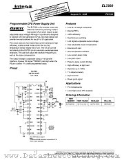 EL7560 datasheet pdf Intersil