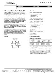 EL8171 datasheet pdf Intersil