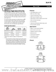 EL8178 datasheet pdf Intersil