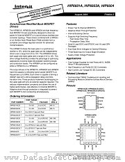 HIP6603A datasheet pdf Intersil
