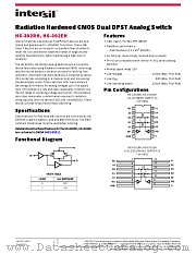 HS-302EH datasheet pdf Intersil