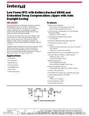 ISL12022 datasheet pdf Intersil