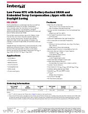 ISL12023 datasheet pdf Intersil