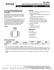 ISL12030 datasheet pdf Intersil