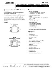 ISL12058 datasheet pdf Intersil