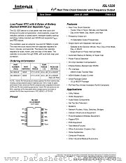 ISL1220 datasheet pdf Intersil