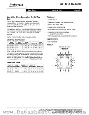 ISL14017 datasheet pdf Intersil
