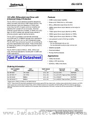 ISL1557A datasheet pdf Intersil