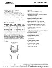 ISL2101A datasheet pdf Intersil