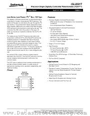 ISL22317 datasheet pdf Intersil