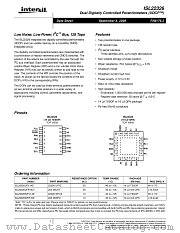 ISL22326 datasheet pdf Intersil