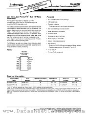 ISL22349 datasheet pdf Intersil