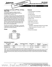 ISL22429 datasheet pdf Intersil