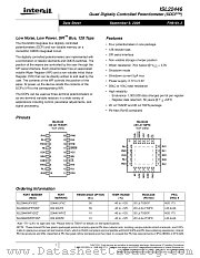 ISL22446 datasheet pdf Intersil