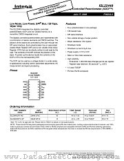 ISL22449 datasheet pdf Intersil