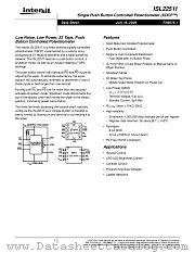 ISL22511 datasheet pdf Intersil