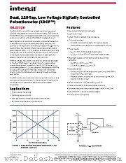 ISL23328 datasheet pdf Intersil